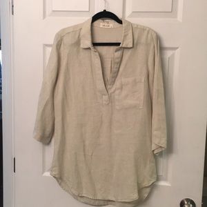Cream Linen Tunic
